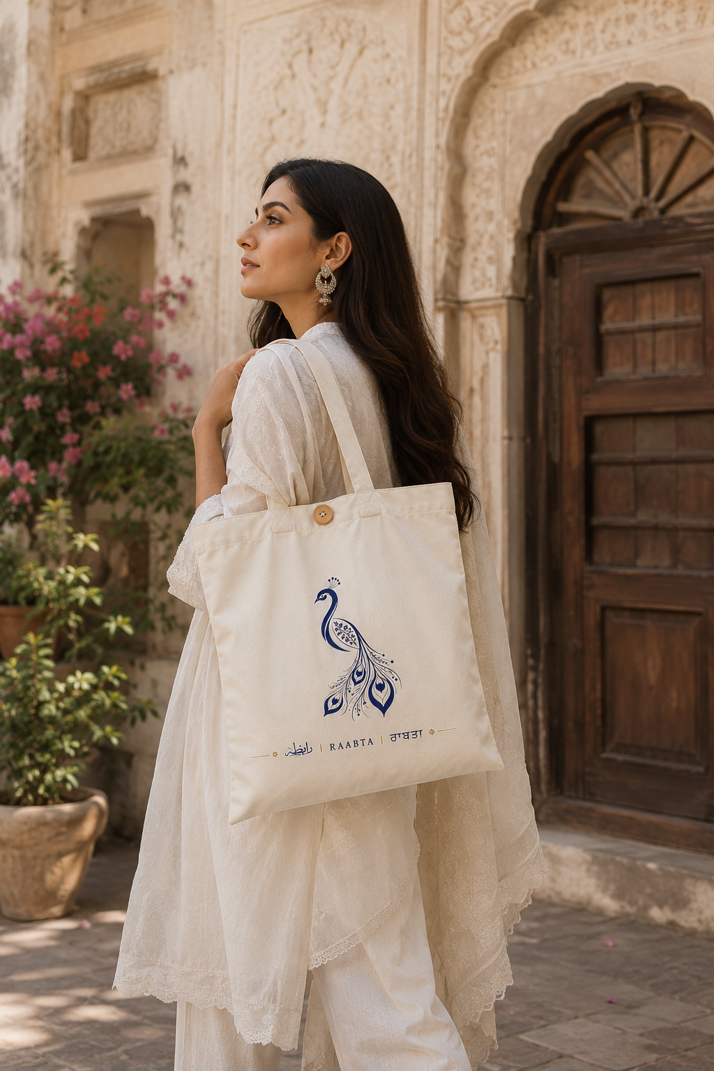 RAABTA Linen Tote Bag