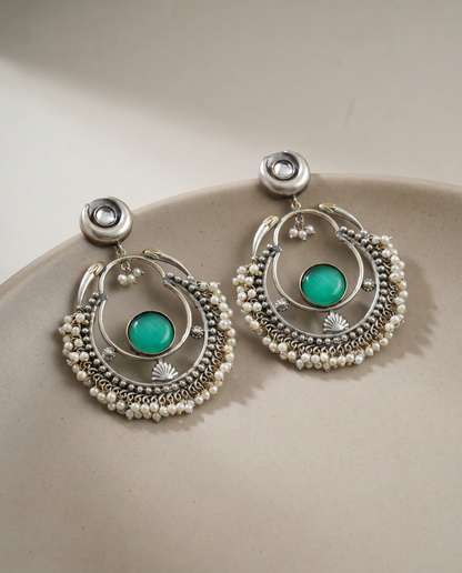 Handcrafted Jhumka Mint