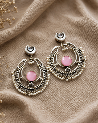 Handcrafted Jhumka Pink