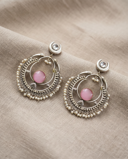 Handcrafted Jhumka Pink