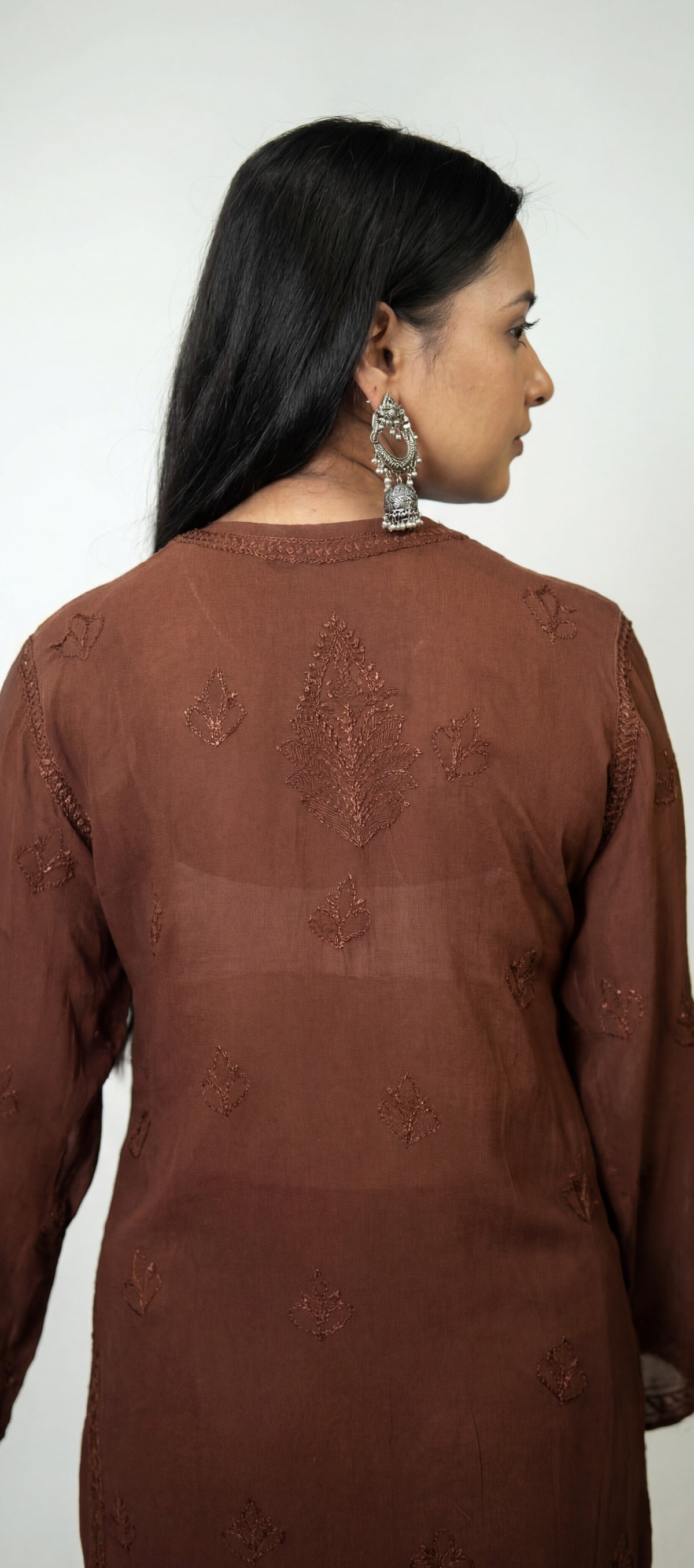 Long Kurta Set Brown
