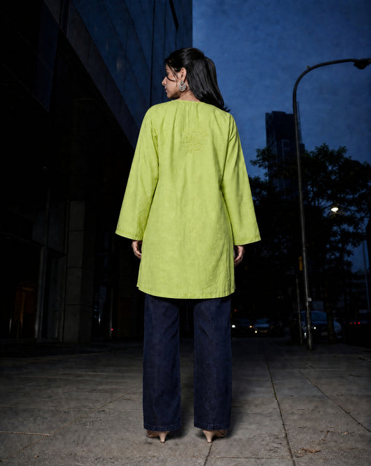 Lotus Kurti Limegreen