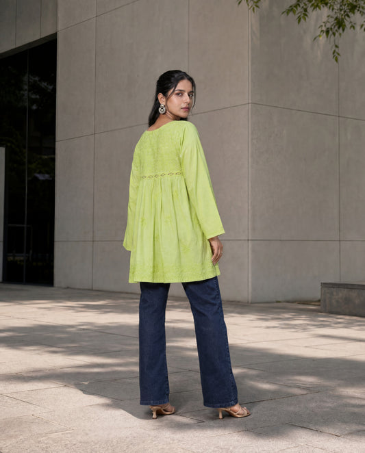 Lotus Kurti Limegreen