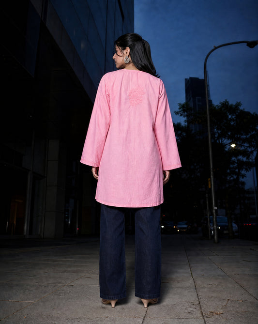 Lotus Kurti Pink