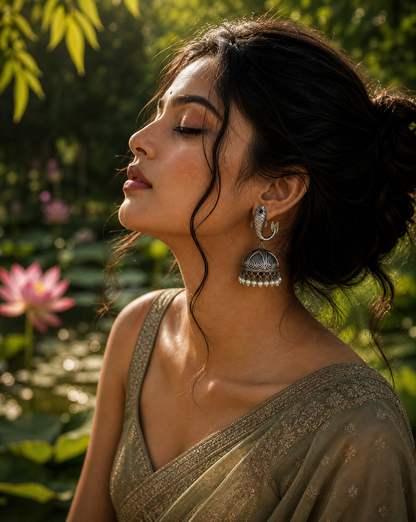 Meer Jhumka Black
