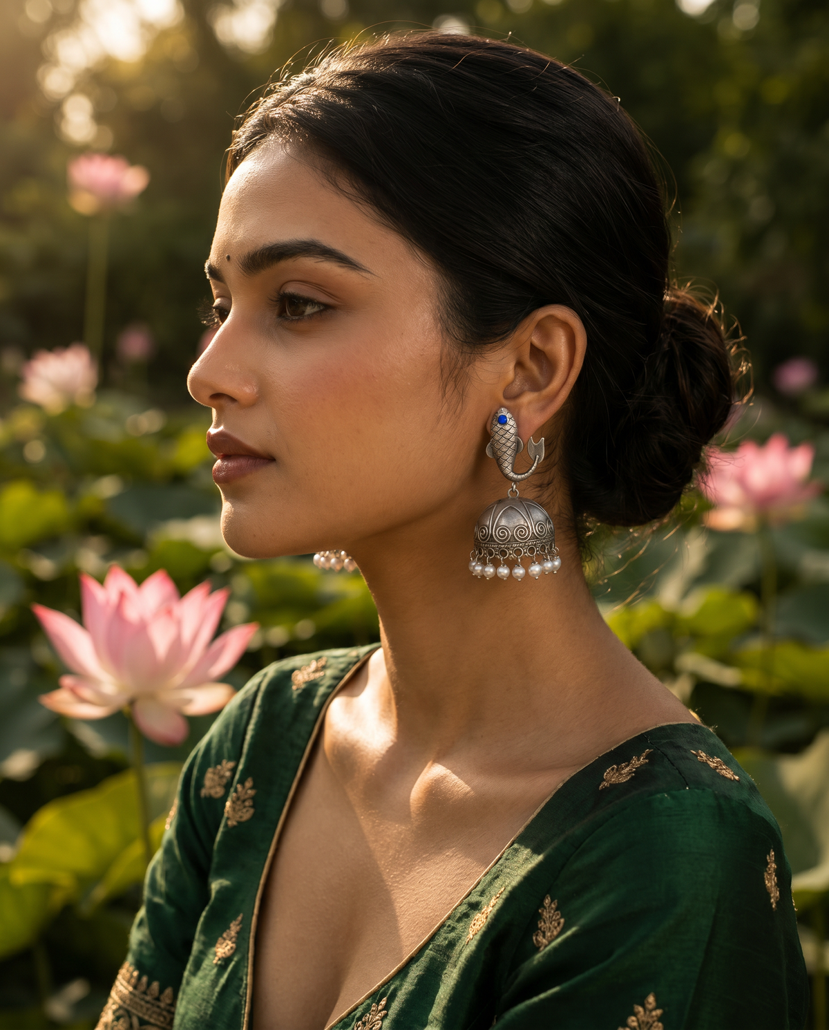 Meer Jhumka Blue