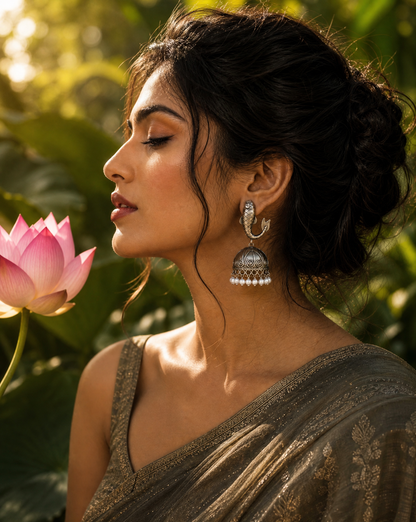 Meer Jhumka White