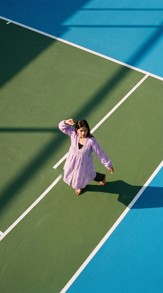 Relaxed Long Line Shirt Lavander